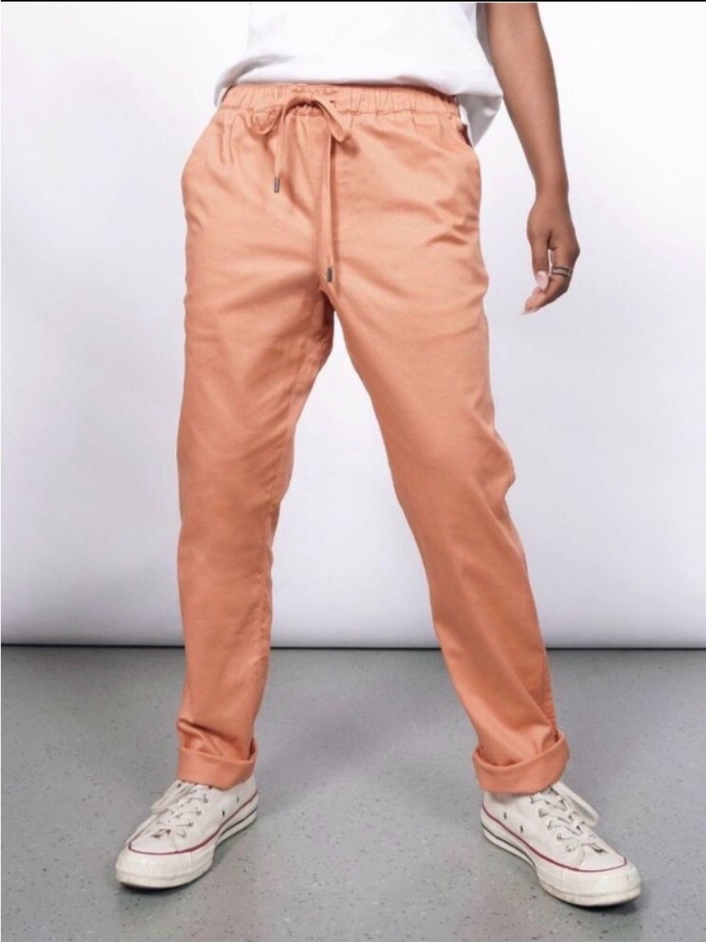 Wildfang The Essential Drawstring Pecan Orange Pants 
Size XS  unisex